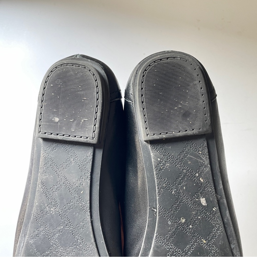 VIONIC Caroll Black Leather Orthotic Ballet Flat Comfort Shoe Professional FLAW - Picture 8 of 13